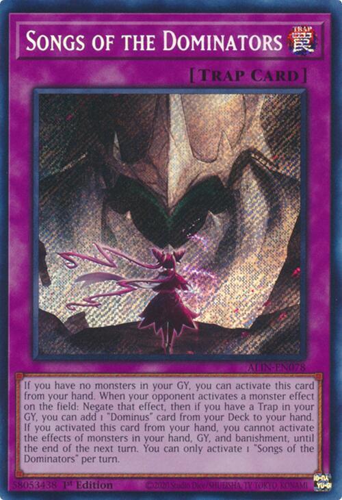 Songs of the Dominators - Alliance Insight (ALIN) - Secret Rare