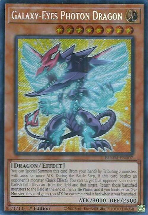 Galaxy-Eyes Photon Dragon - Battles of Legend: Monster Mayhem (BLMM) - Secret Rare