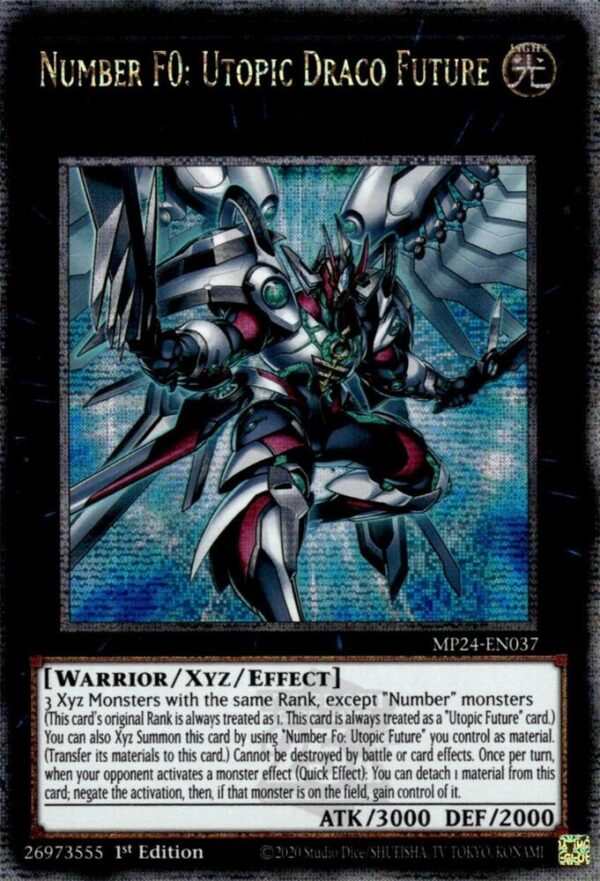 Number F0: Utopic Draco Future (Quarter Century Secret Rare) - 25th Anniversary Tin: Dueling Mirrors (MP24)