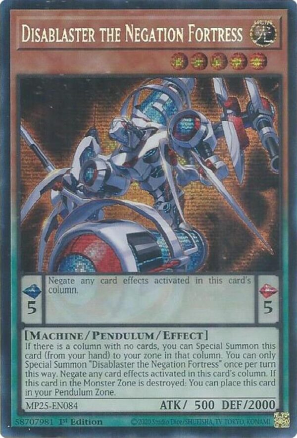 Disablaster the Negation Fortress - 2025 Mega-Pack (MP25) - Prismatic Secret Rare