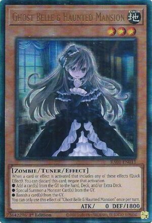 Ghost Belle & Haunted Mansion (PUR) - 25th Anniversary Rarity Collection (RA01) - Prismatic Ultimate Rare