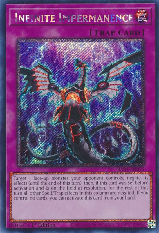 Infinite Impermanence (Platinum Secret Rare) - 25th Anniversary Rarity Collection (RA01)