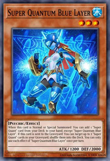RA05-EN009 Super Quantum Blue Layer- Starlight Rare 1st Edition