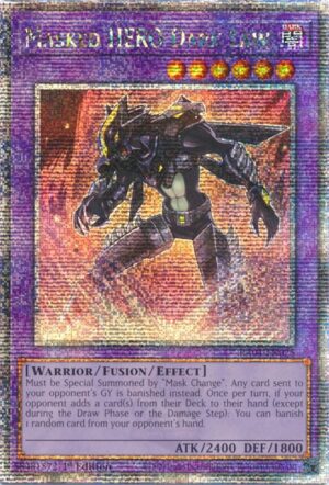 Masked HERO Dark Law (Quarter Century Secret Rare) - 25th Anniversary Rarity Collection (RA01) (ESPAÑOL)