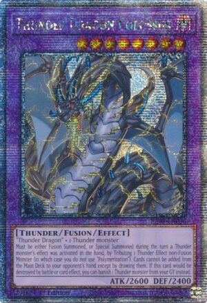 Thunder Dragon Colossus (Quarter Century Secret Rare) - Quarter Century Bonanza (RA03)