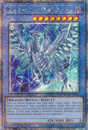 Blue-Eyes Chaos MAX Dragon (New Art) (Quarter Century Secret Rare) - Quarter Century Stampede (RA04)