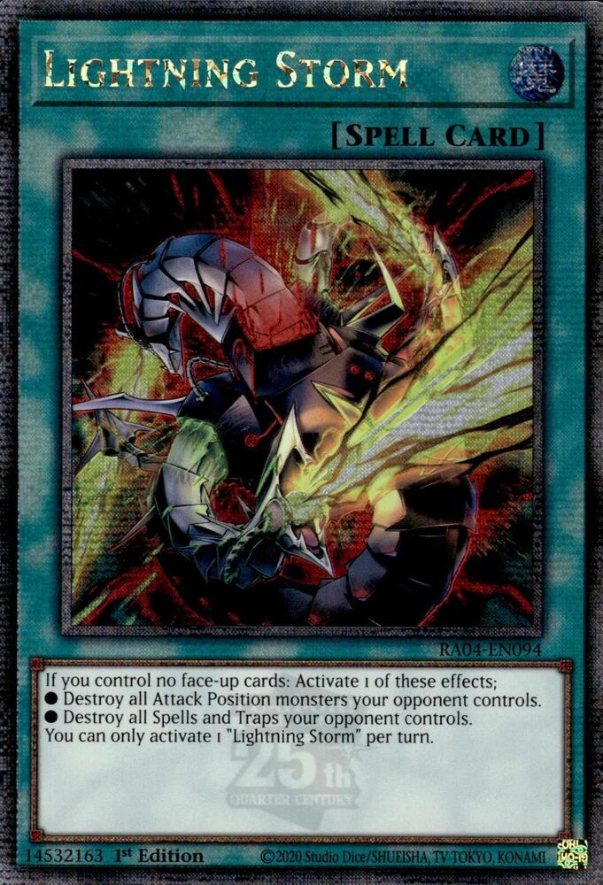 Lightning Storm (New Art) (Quarter Century Secret Rare) - Quarter Century Stampede (RA04) (ESPAÑOL)