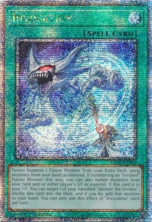 Invocation (Quarter Century Secret Rare) - Quarter Century Stampede (RA04) (ESPAÑOL)