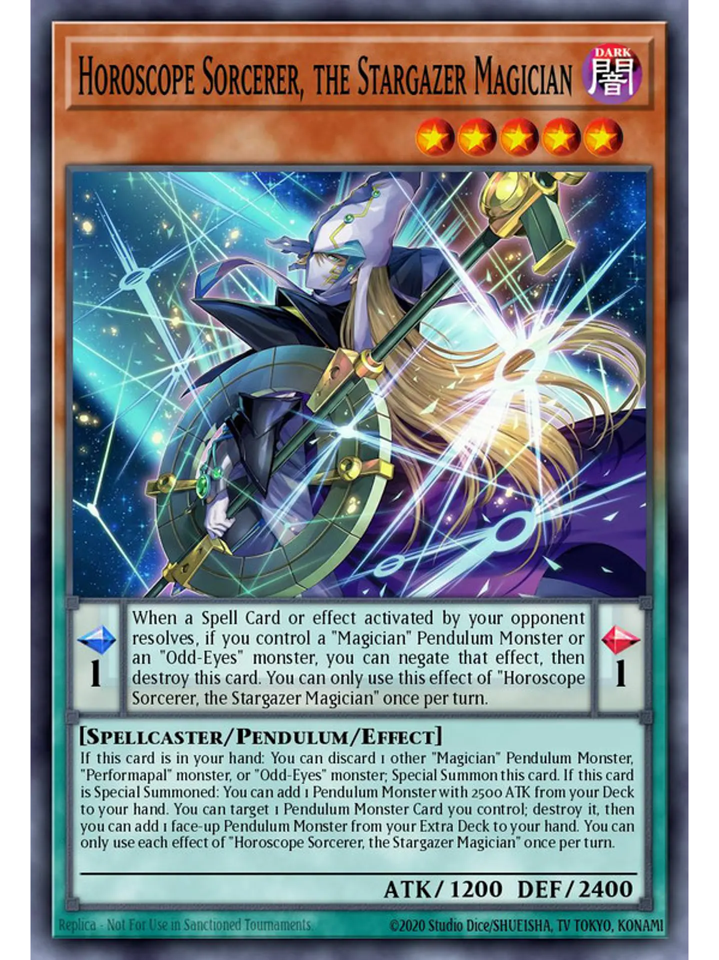 Horoscope Sorcerer, the Stargazer Magician - Magnificent Monsters (MAMO) (ESPAÑOL)