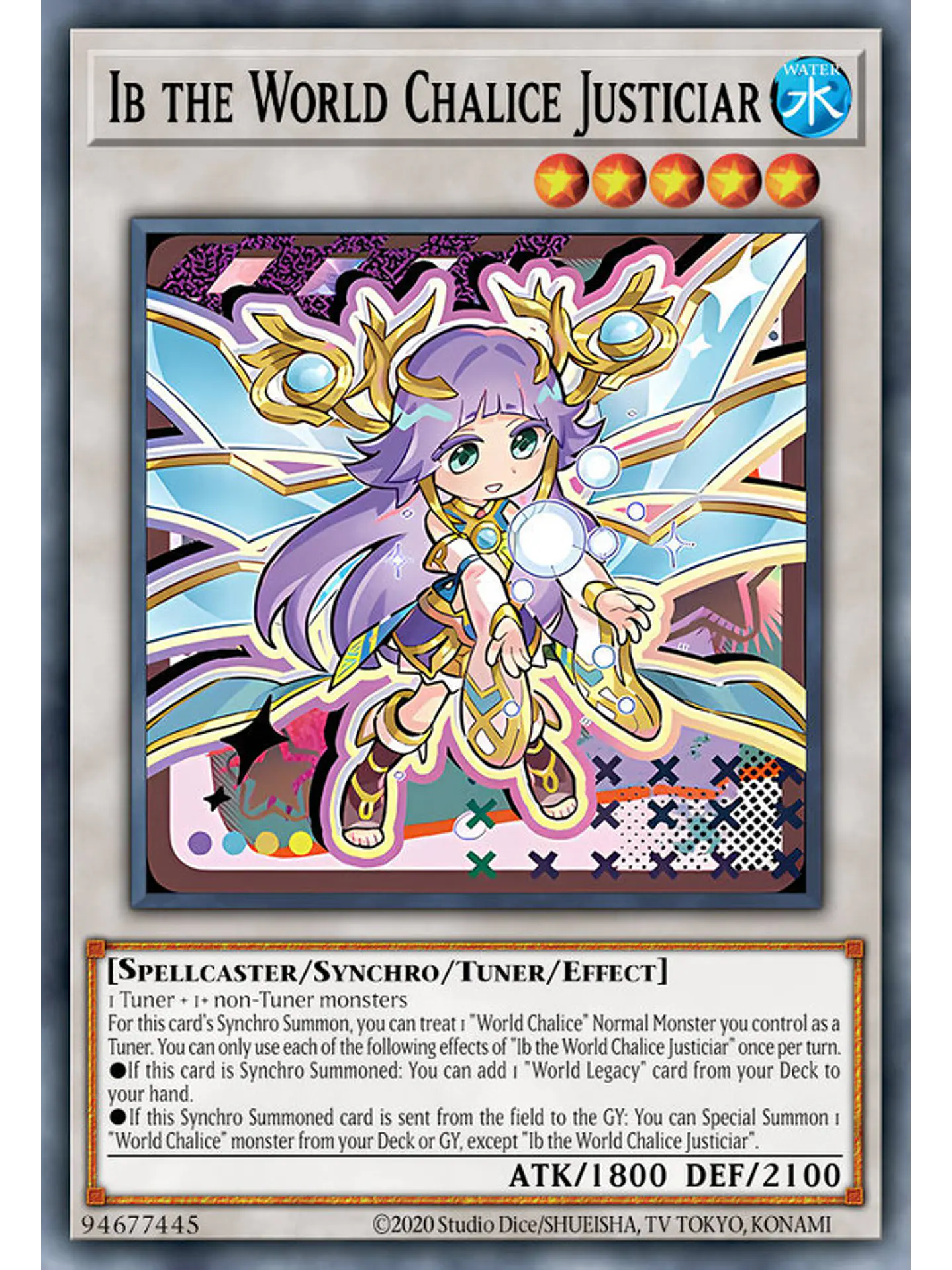 Ib the World Chalice Justiciar - MAMO-EN034 - Starlight Rare 1st Edition